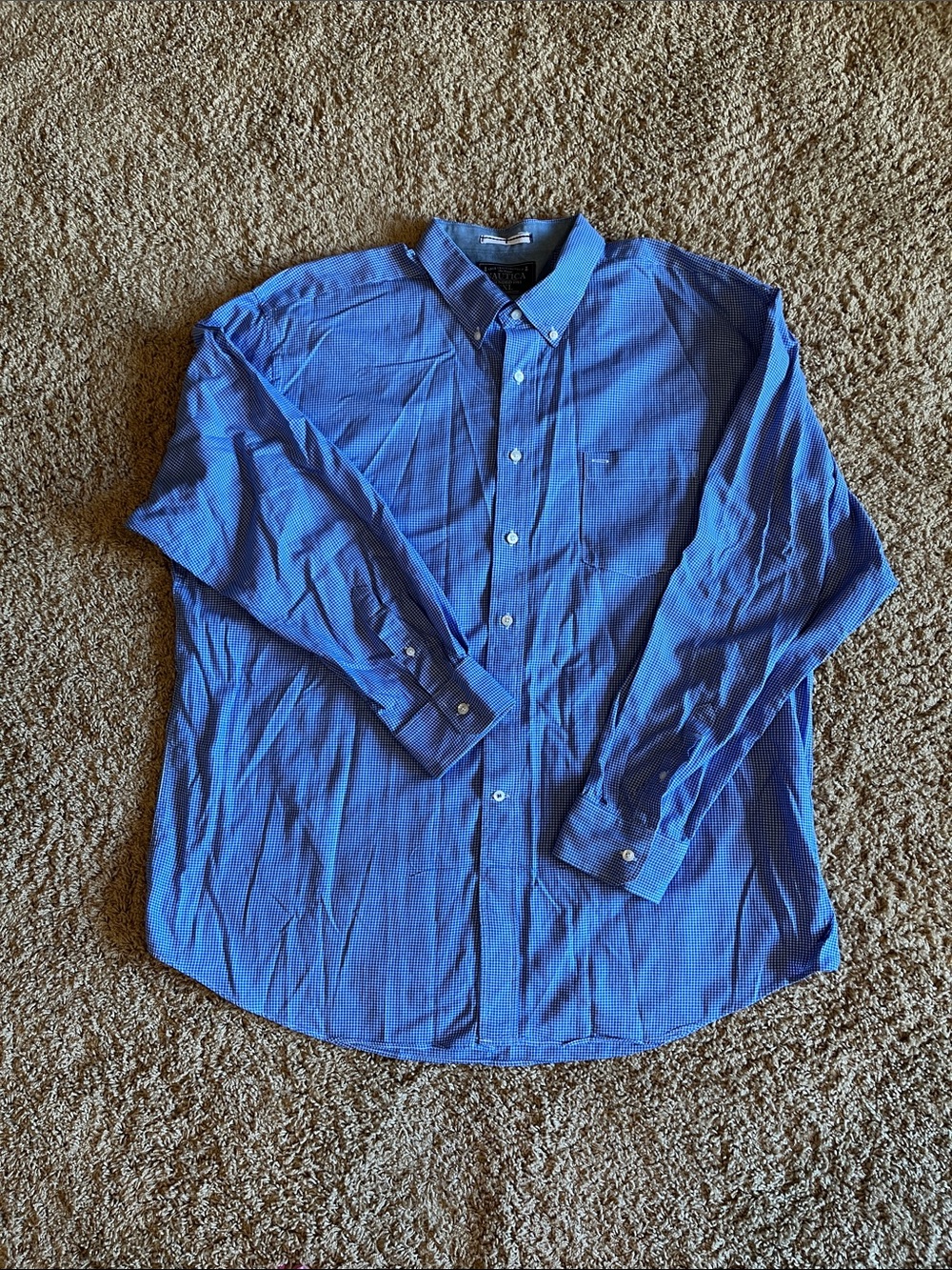 Nautical Button Down Shirt, Men’s XXL